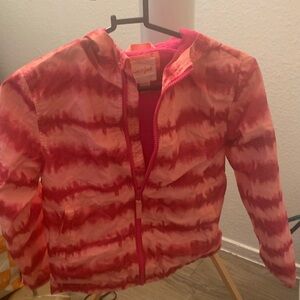 Cat & Jack Pink and Red Tie-Dye Hoodie